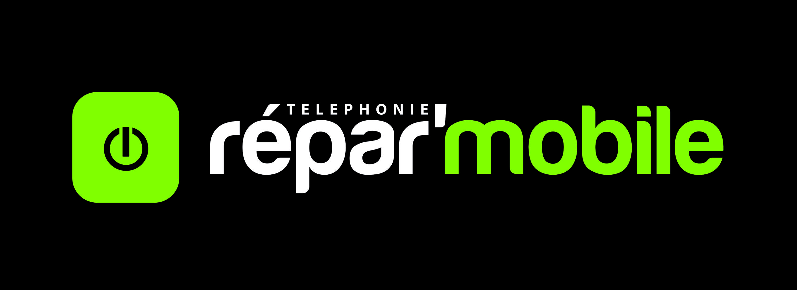 Enseigne Répar'Mobile avec le logo visible.